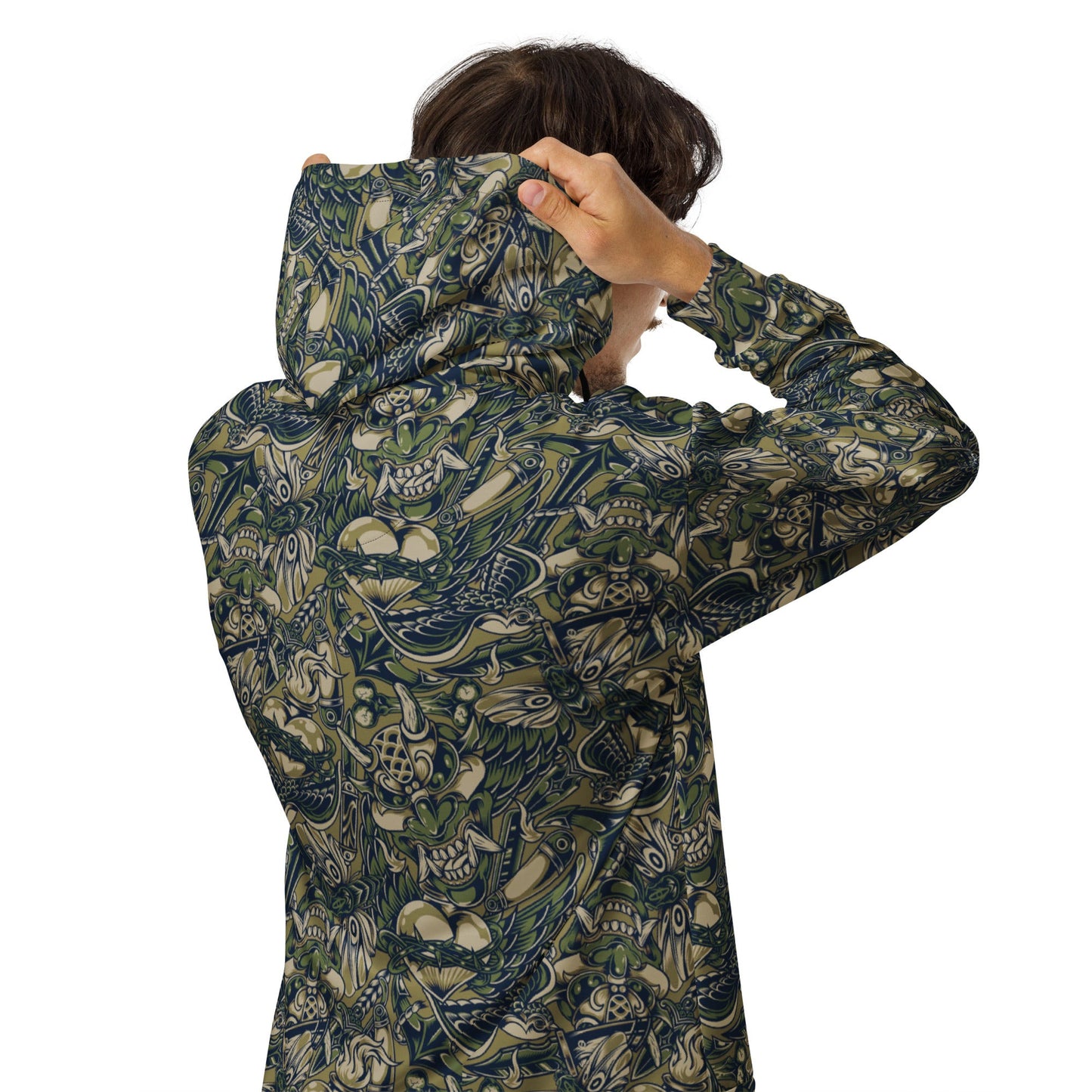 Kabuki Phantom Multi-terrain CAMO Unisex Zip Hoodie