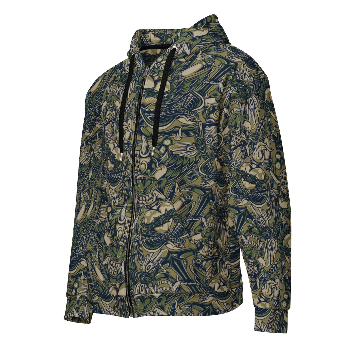 Kabuki Phantom Multi-terrain CAMO Unisex Zip Hoodie