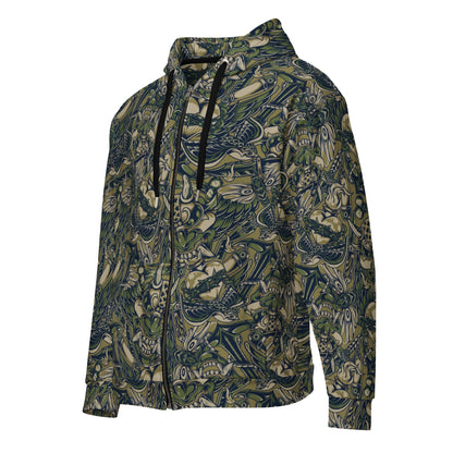 Kabuki Phantom Multi-terrain CAMO Unisex Zip Hoodie