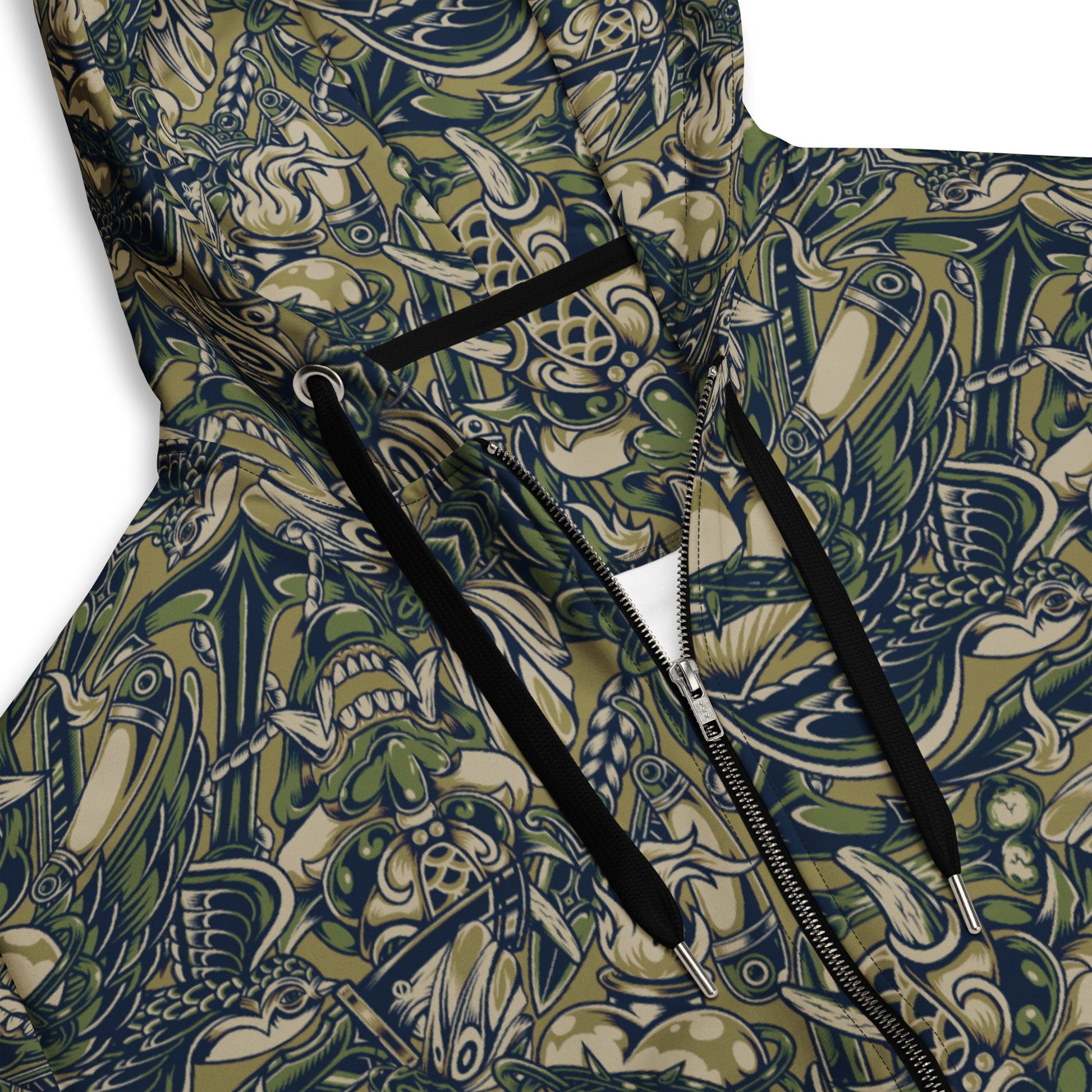 Kabuki Phantom Multi-terrain CAMO Unisex Zip Hoodie