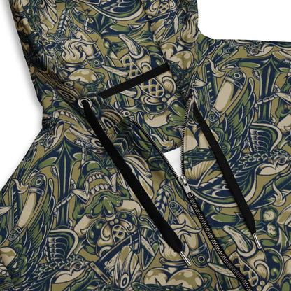 Kabuki Phantom Multi-terrain CAMO Unisex Zip Hoodie