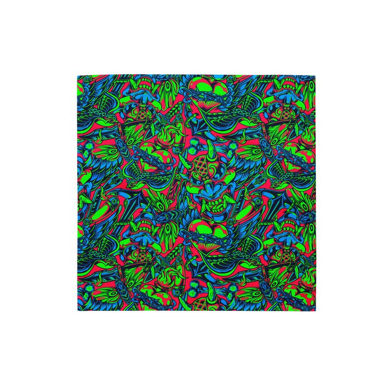 Kabuki Phantom Neon CAMO Bandana - S