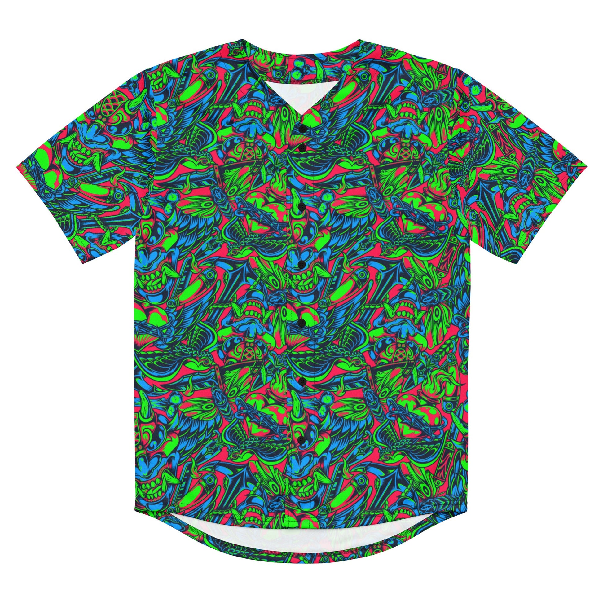 Kabuki Phantom Neon CAMO baseball jersey - Baseball Jerseys