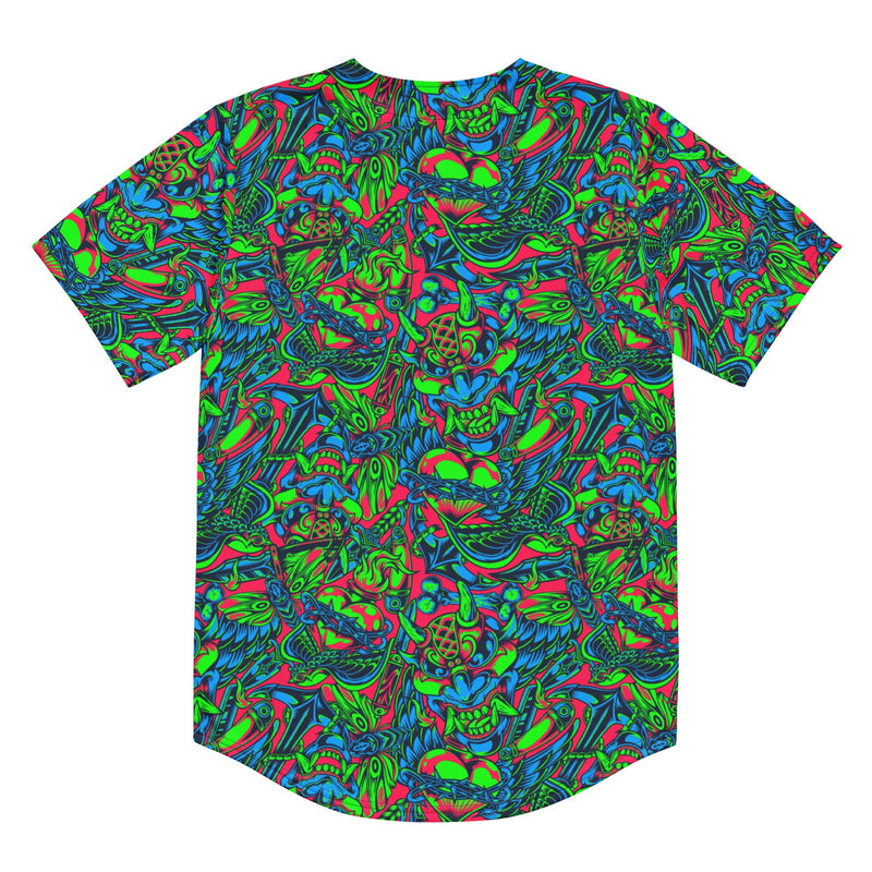 Kabuki Phantom Neon CAMO Unisex Baseball Jersey