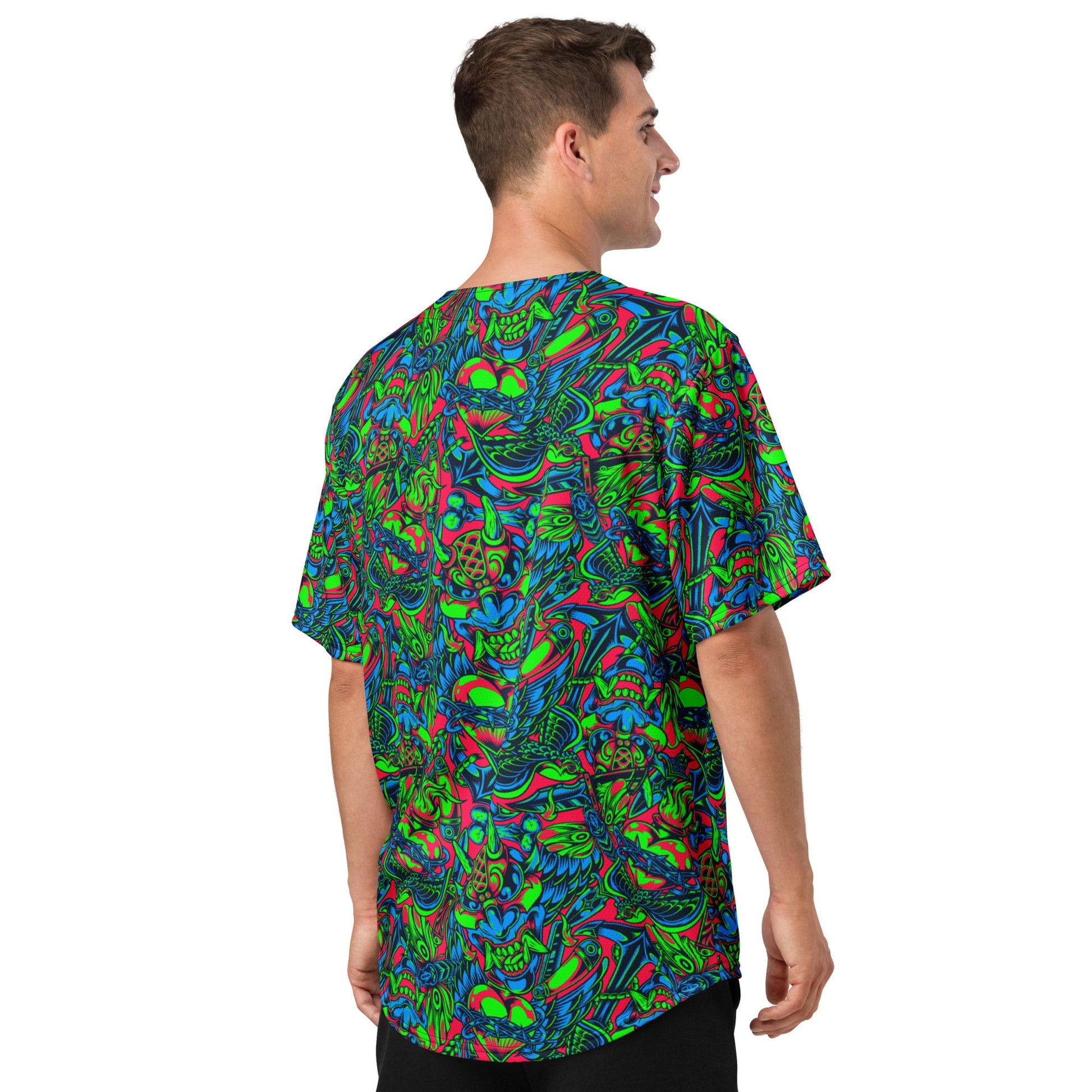 Kabuki Phantom Neon CAMO baseball jersey - Baseball Jerseys