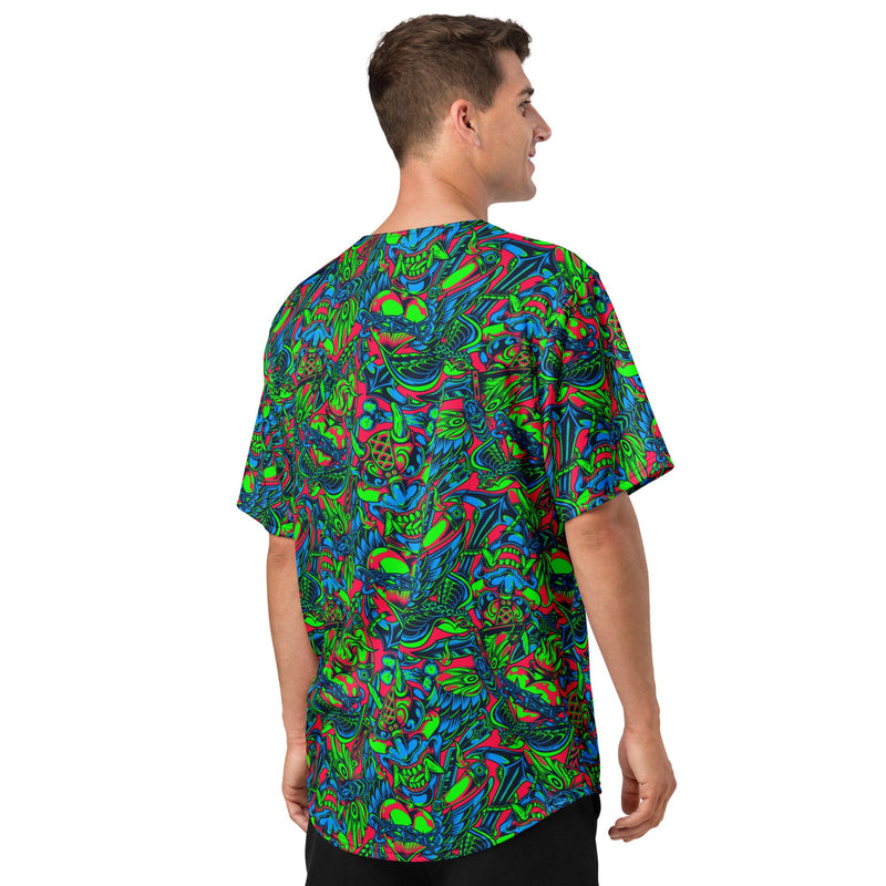 Kabuki Phantom Neon CAMO Unisex Baseball Jersey