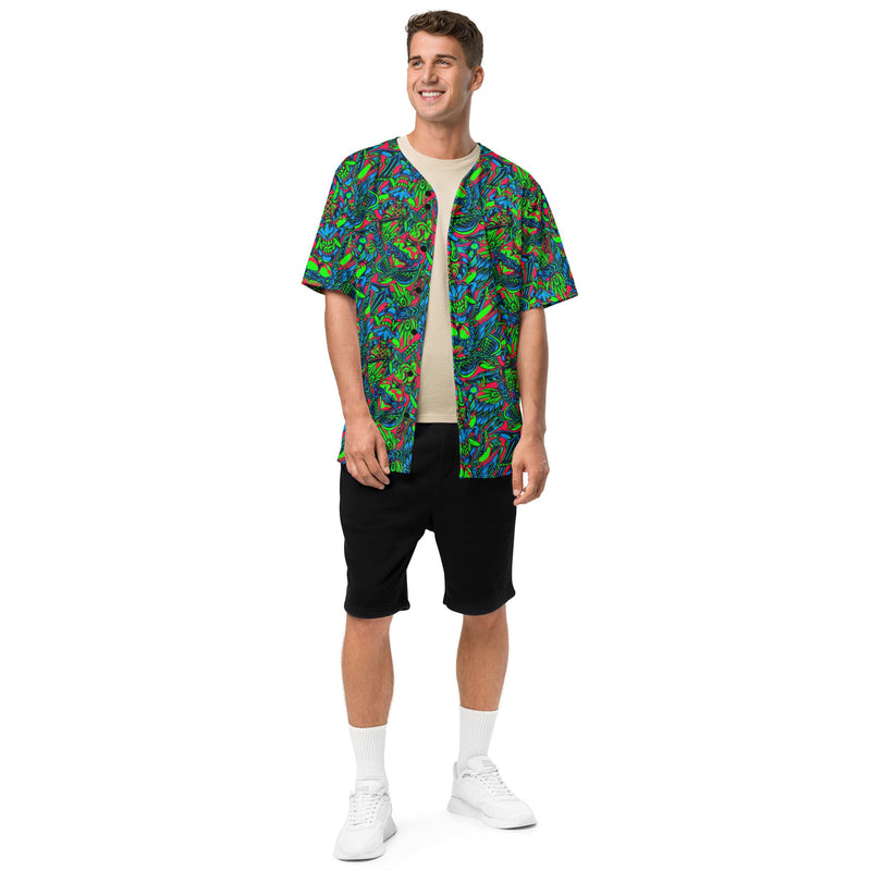 Kabuki Phantom Neon CAMO Unisex Baseball Jersey