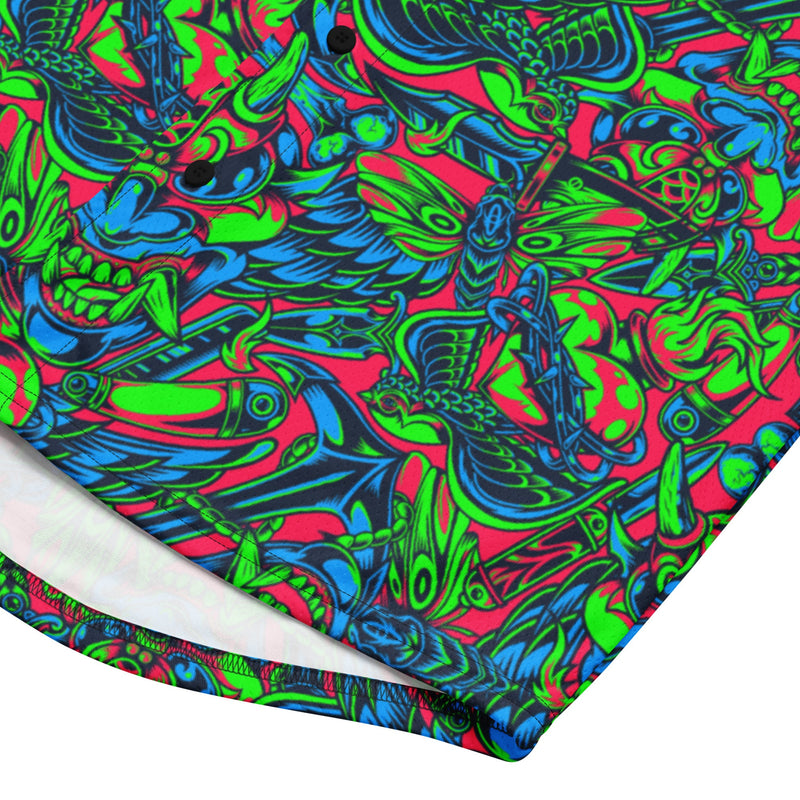 Kabuki Phantom Neon CAMO Unisex Baseball Jersey