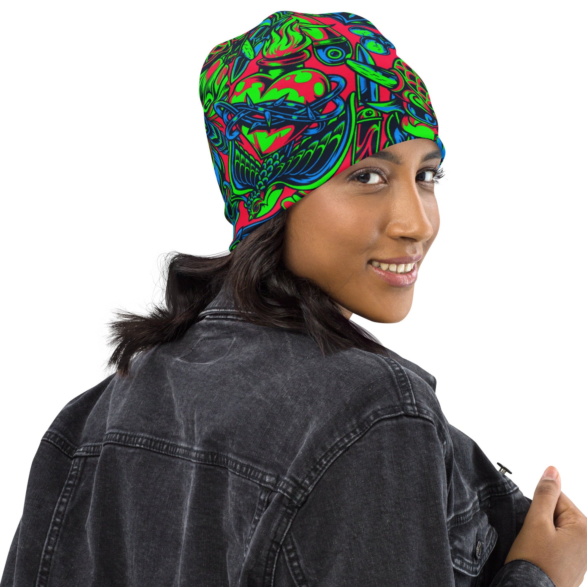 Kabuki Phantom Neon CAMO Beanie - Beanies