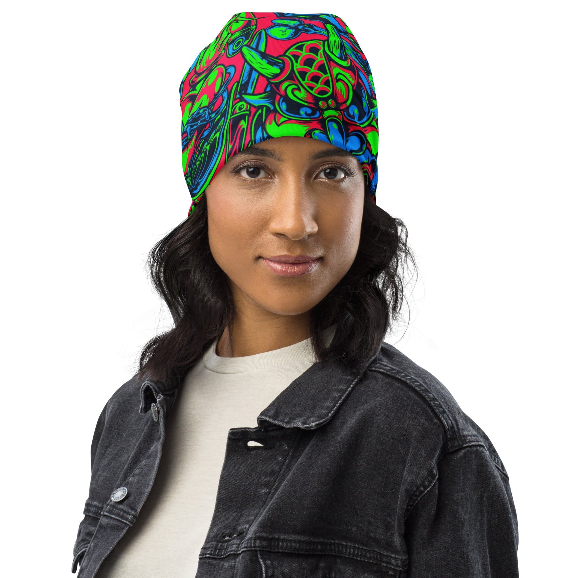 Kabuki Phantom Neon CAMO Beanie - Beanies