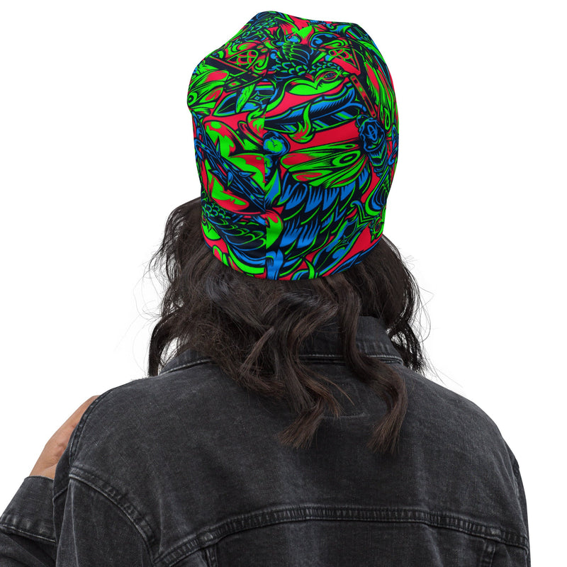 Kabuki Phantom Neon CAMO Beanie - Head