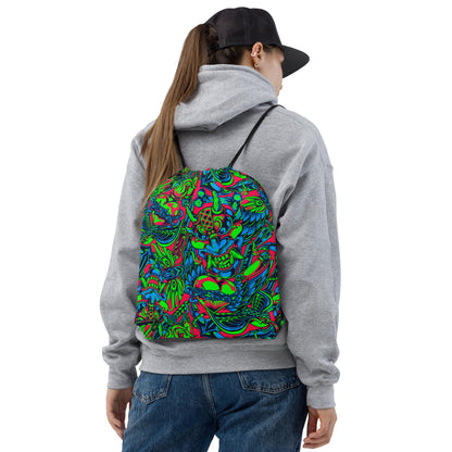 Kabuki Phantom Neon CAMO Drawstring Bag - Bags