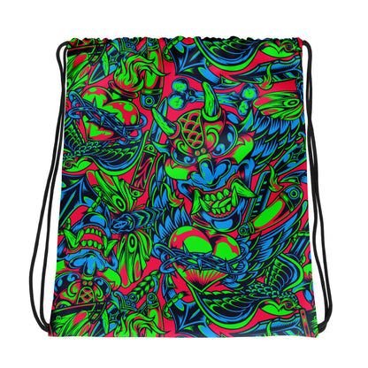 Kabuki Phantom Neon CAMO Drawstring Bag - Bags