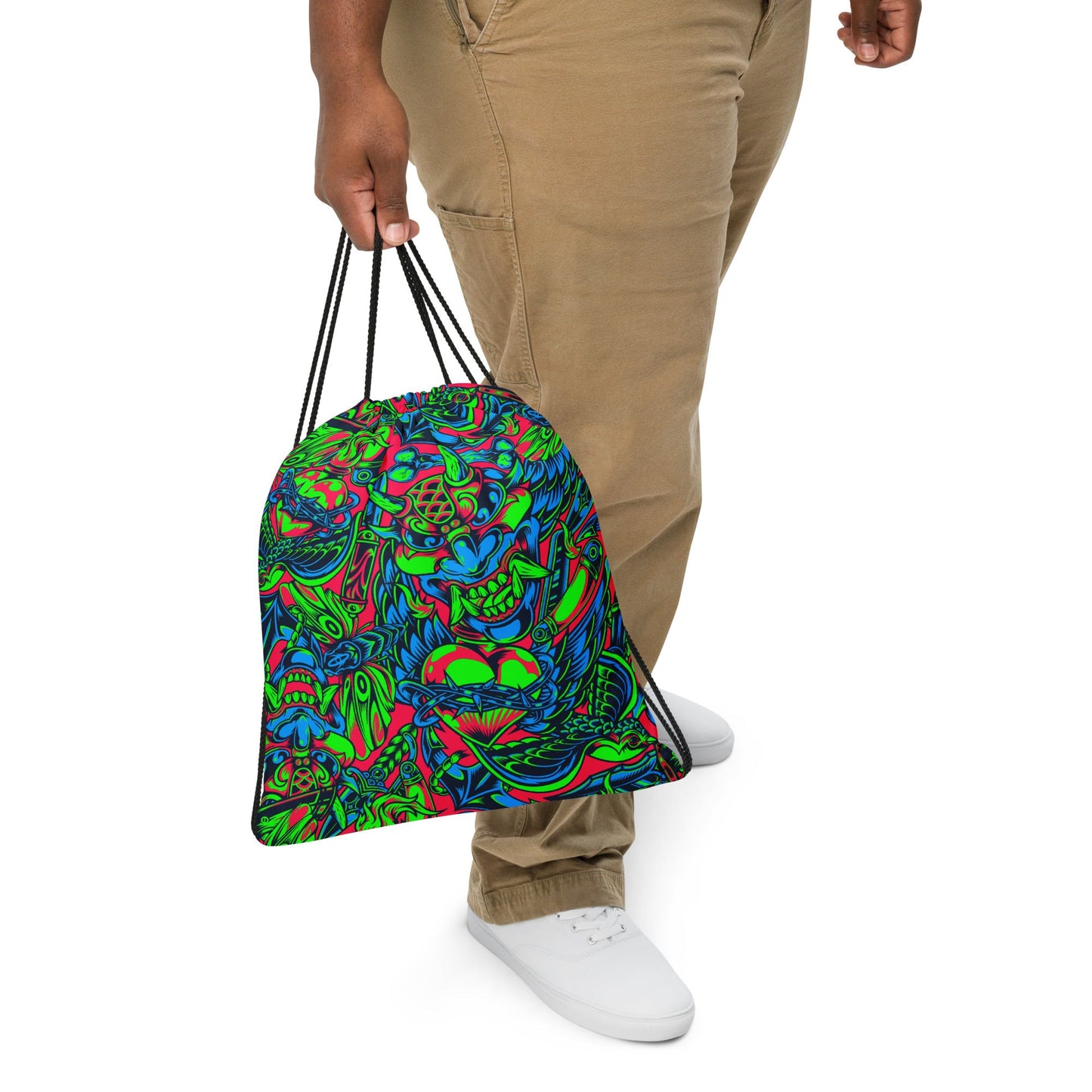 Kabuki Phantom Neon CAMO Drawstring Bag - Bags