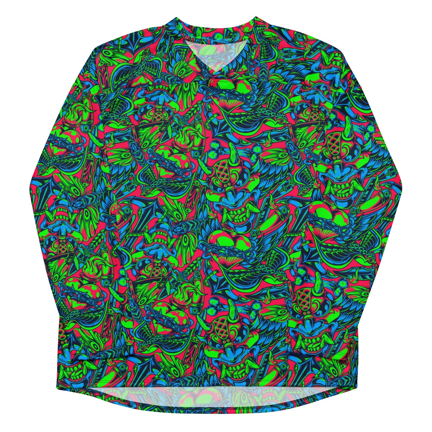 Kabuki Phantom Neon CAMO hockey fan jersey - Hockey Jerseys