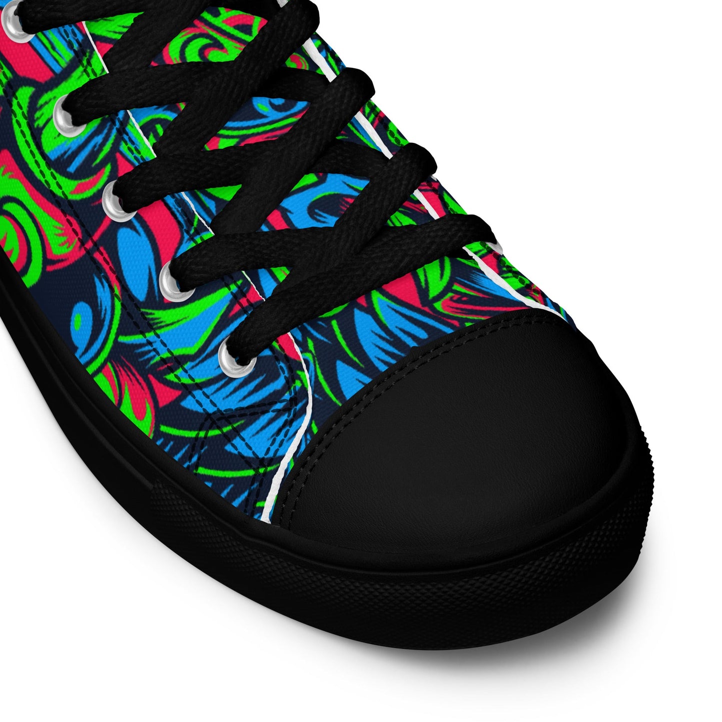 Kabuki Phantom Neon CAMO Mens high top canvas shoes - High Top Canvas Shoes