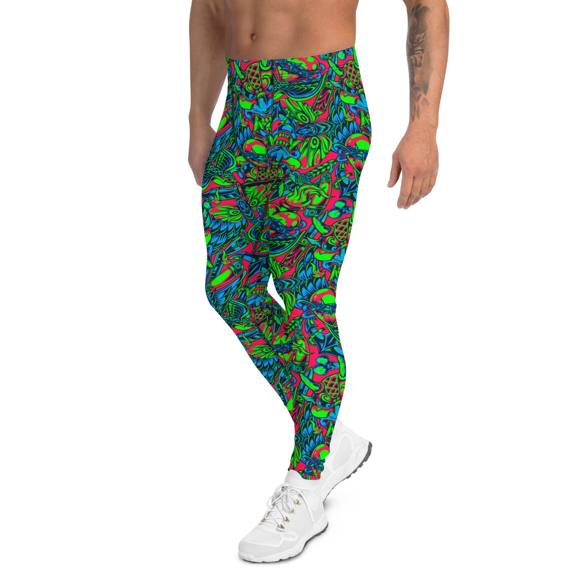 Kabuki Phantom Neon CAMO Mens Leggings