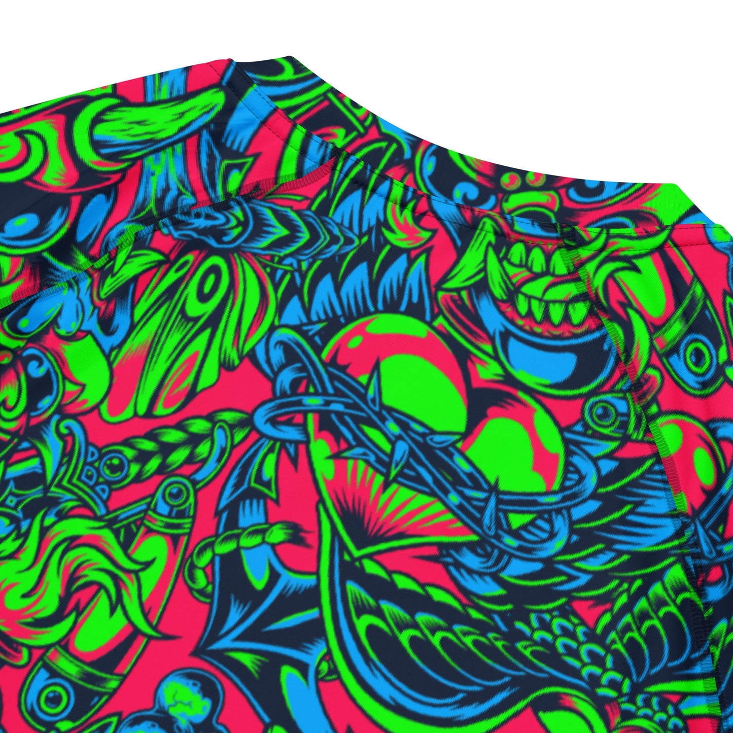 Kabuki Phantom Neon CAMO Mens Short-Sleeve Rash Guard - Short-sleeve Guards