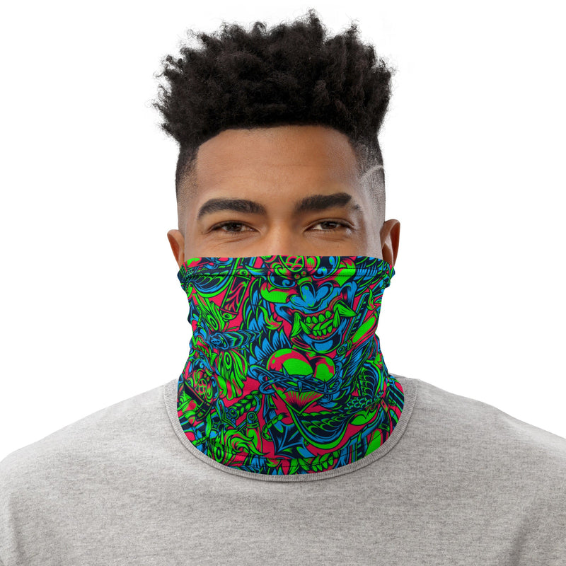 Kabuki Phantom Neon CAMO Neck Gaiter - Head