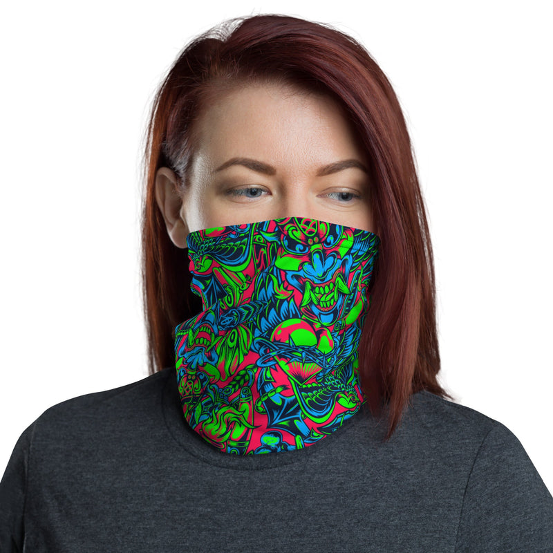 Kabuki Phantom Neon CAMO Neck Gaiter - Head
