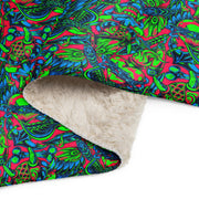 Kabuki Phantom Neon CAMO Sherpa Blanket
