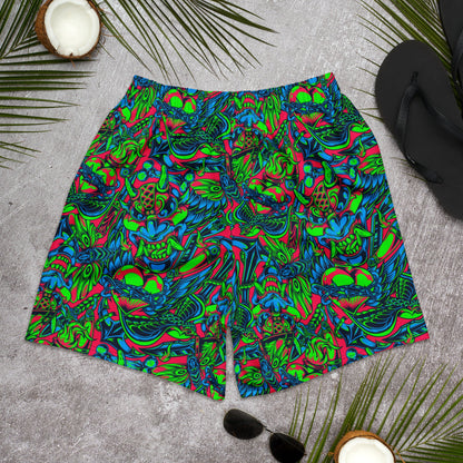 Kabuki Phantom Neon CAMO Unisex Athletic Long Shorts