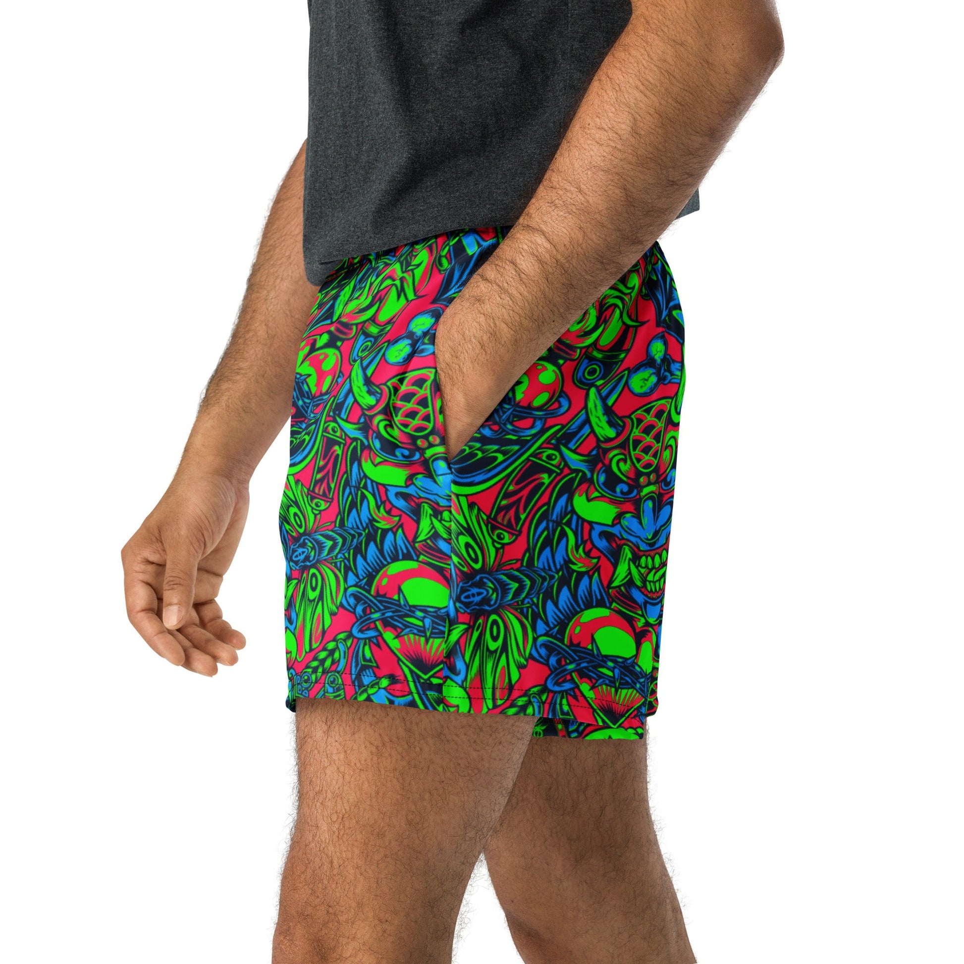 Kabuki Phantom Neon CAMO Unisex Athletic Shorts - XS