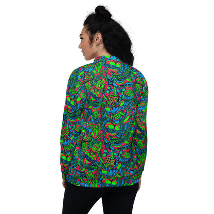 Kabuki Phantom Neon CAMO Unisex Bomber Jacket - Jackets