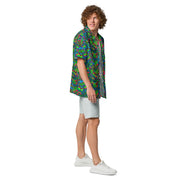 Kabuki Phantom Neon CAMO Unisex Short-Sleeve Button Shirt - Button-Up