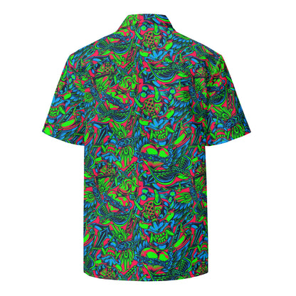 Kabuki Phantom Neon CAMO Unisex button shirt - Button Shirts