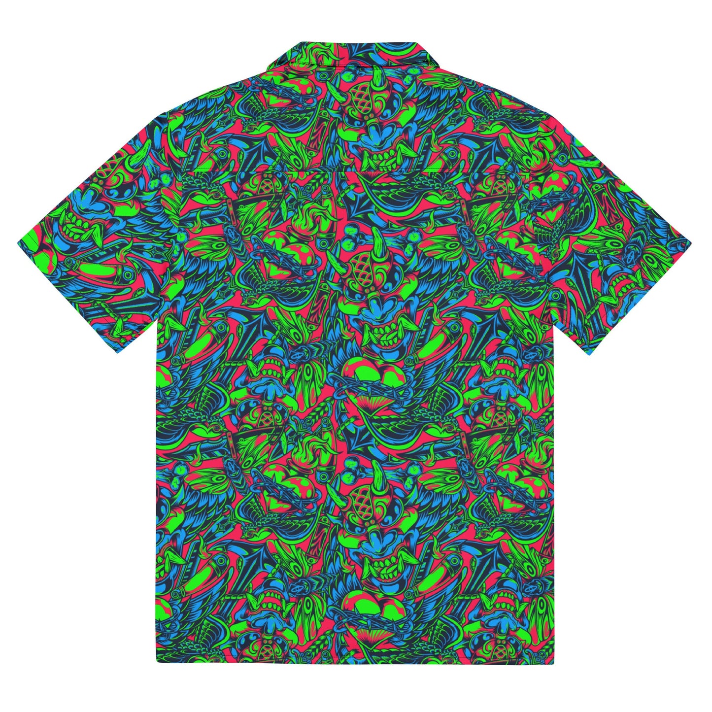 Kabuki Phantom Neon CAMO Unisex button shirt - Button Shirts