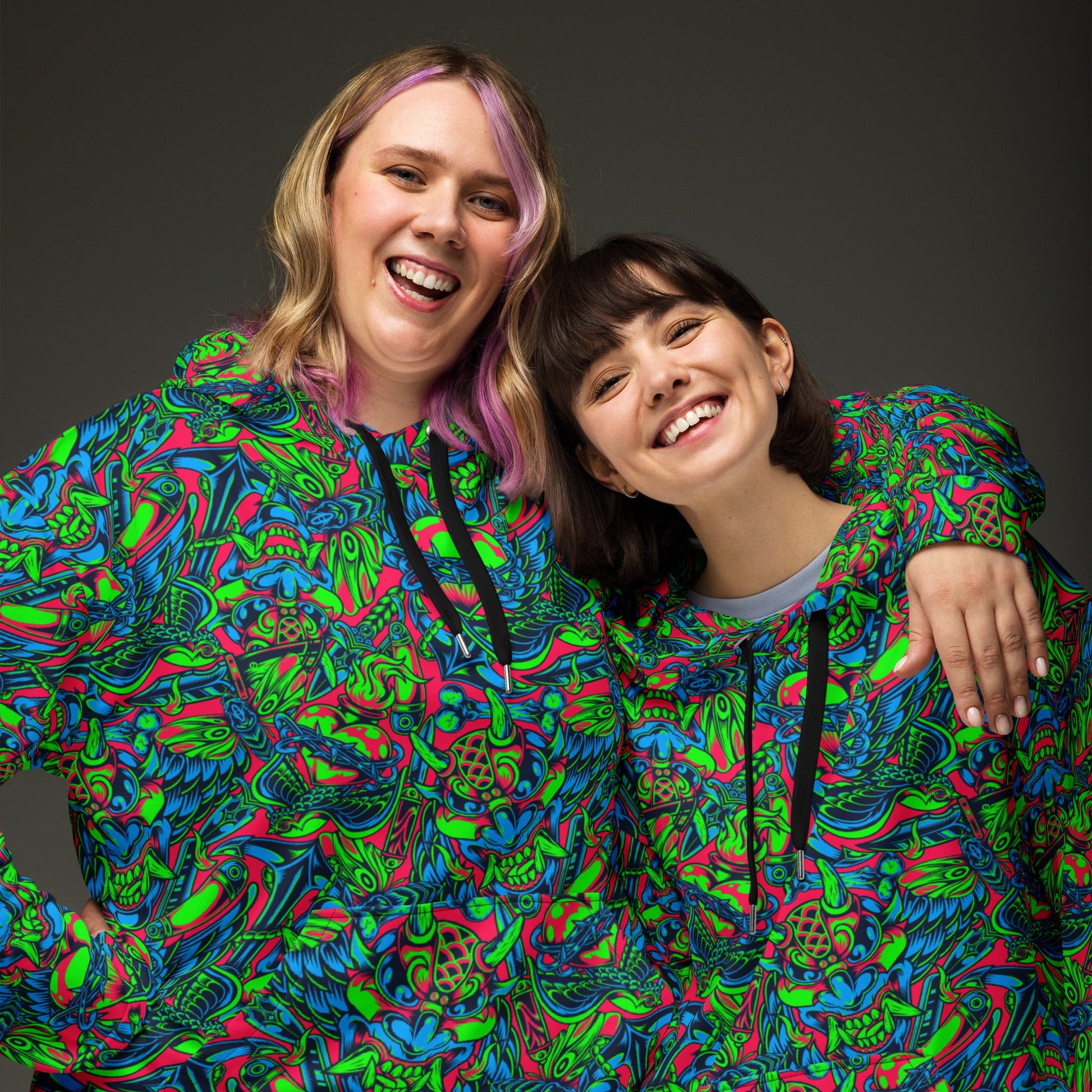 Kabuki Phantom Neon CAMO Unisex Hoodie - Hoodies