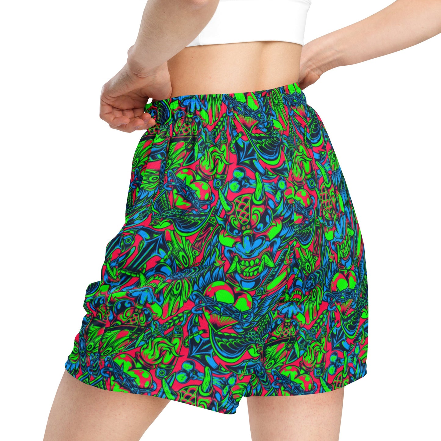 Kabuki Phantom Neon CAMO Unisex mesh shorts - Mesh Shorts