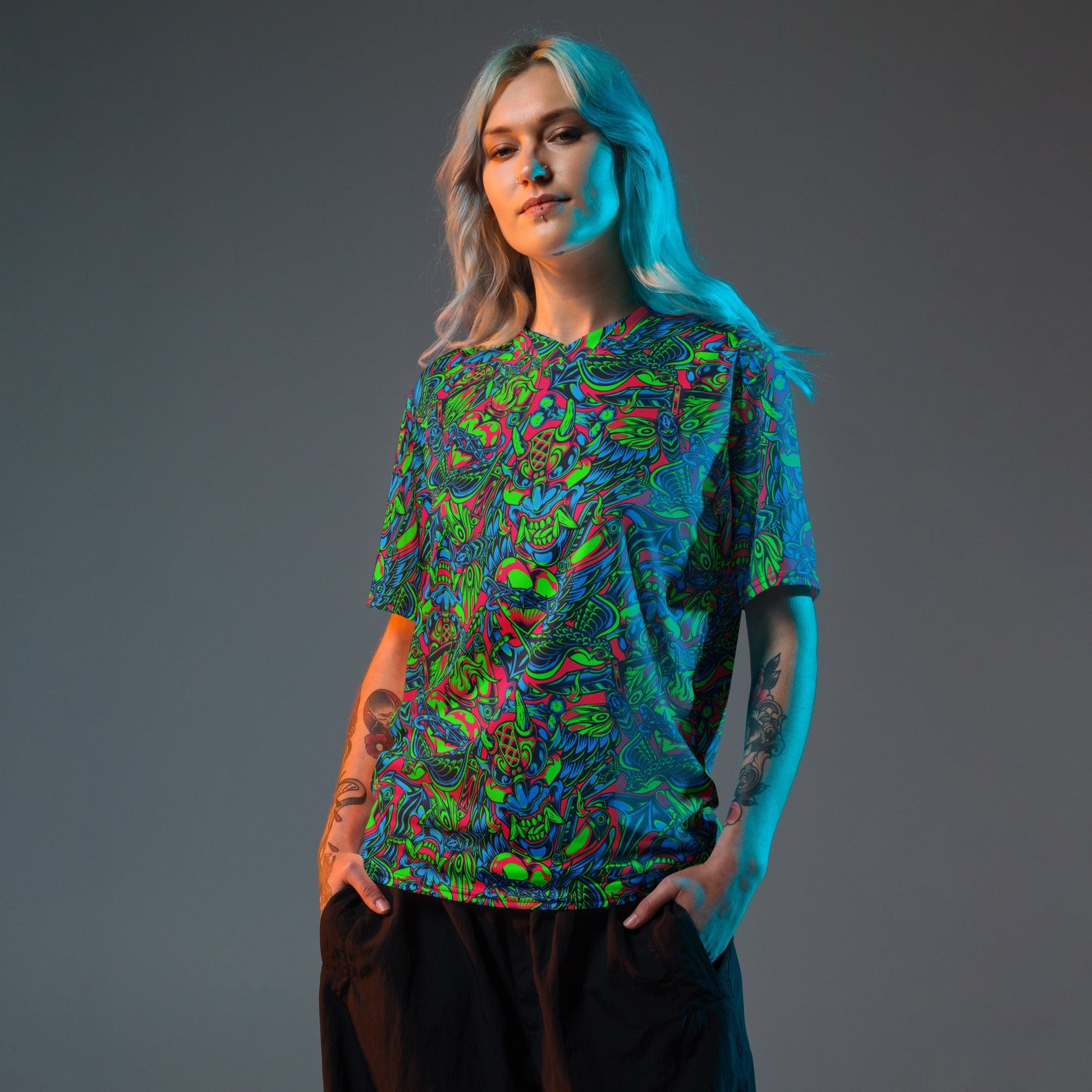 Kabuki Phantom Neon CAMO Unisex Sports Jersey
