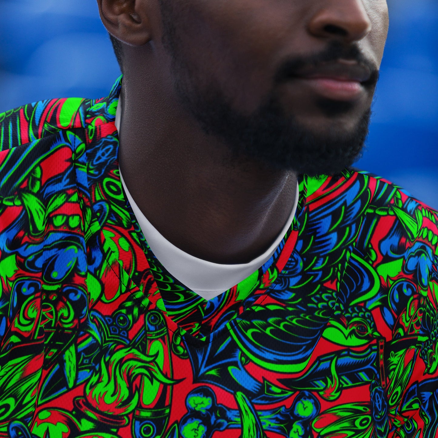 Kabuki Phantom Neon CAMO Unisex Sports Jersey