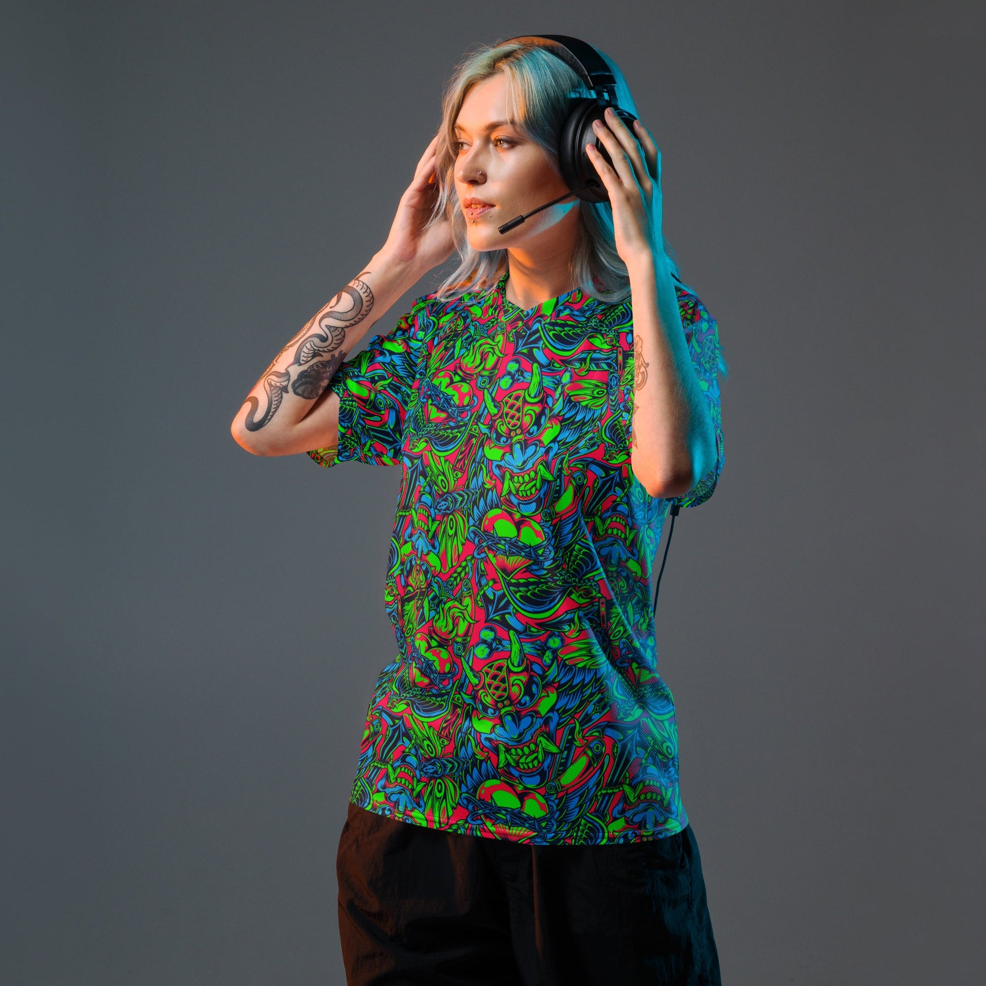 Kabuki Phantom Neon CAMO Unisex Sports Jersey