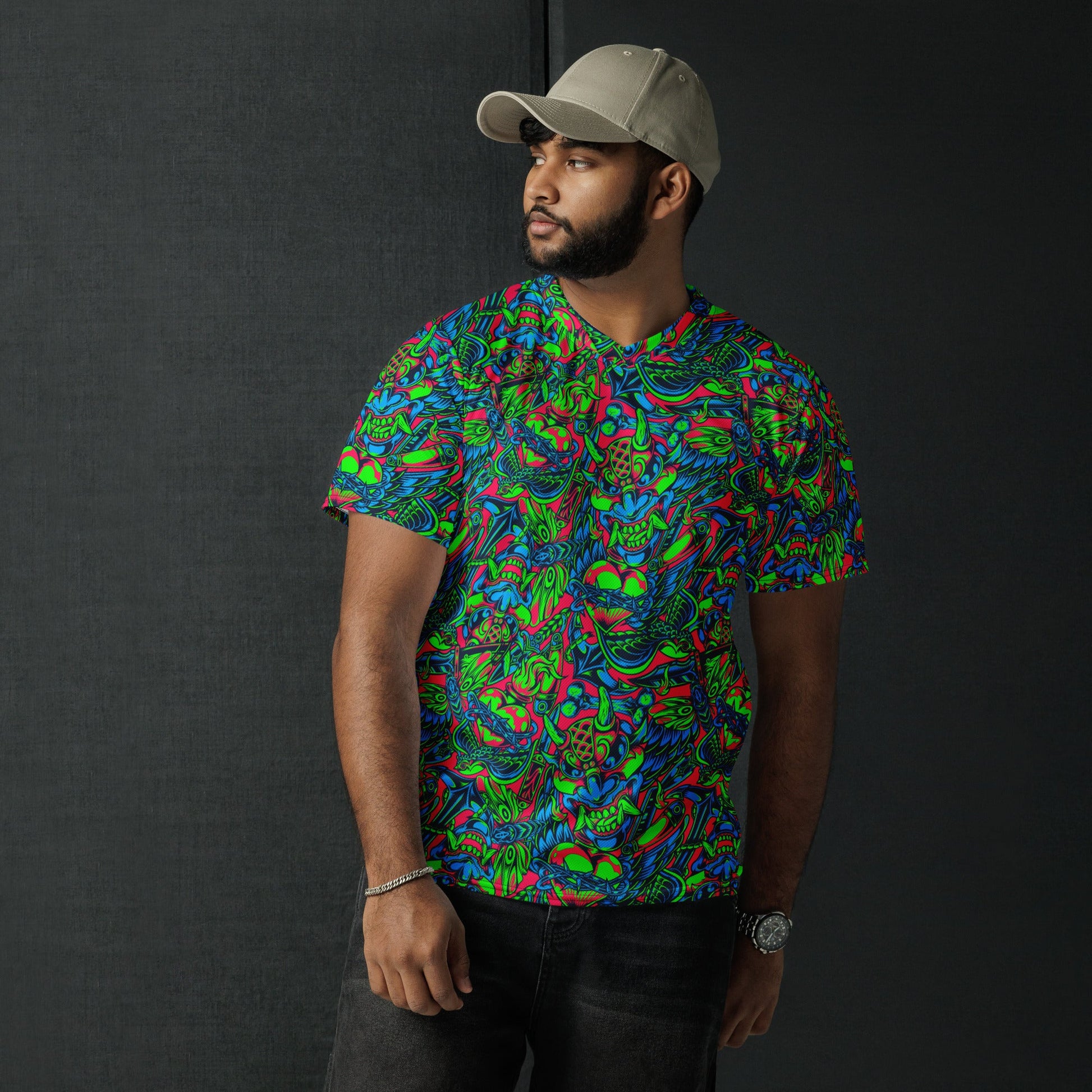 Kabuki Phantom Neon CAMO Unisex Sports Jersey
