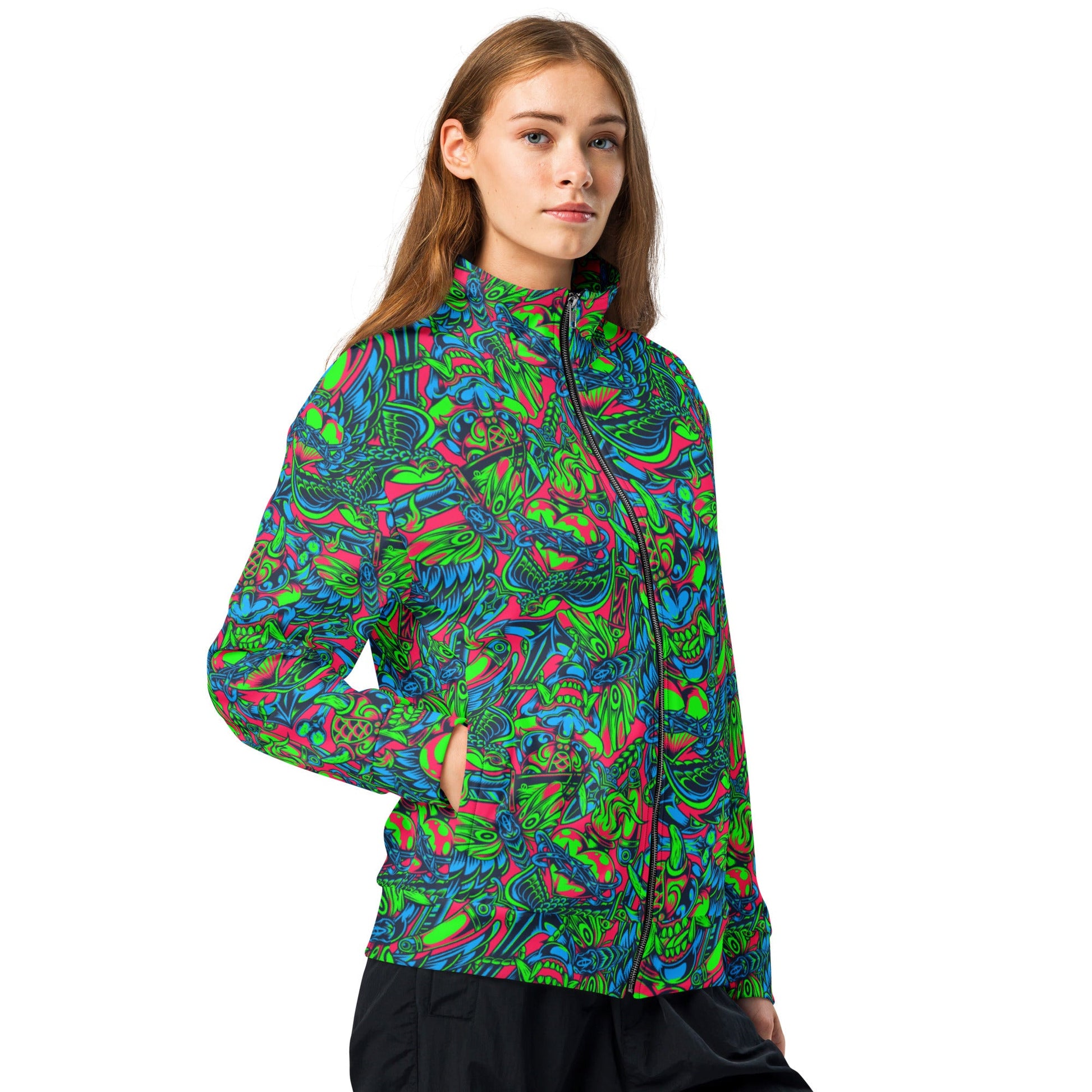 Kabuki Phantom Neon CAMO Unisex track jacket - Track Jackets
