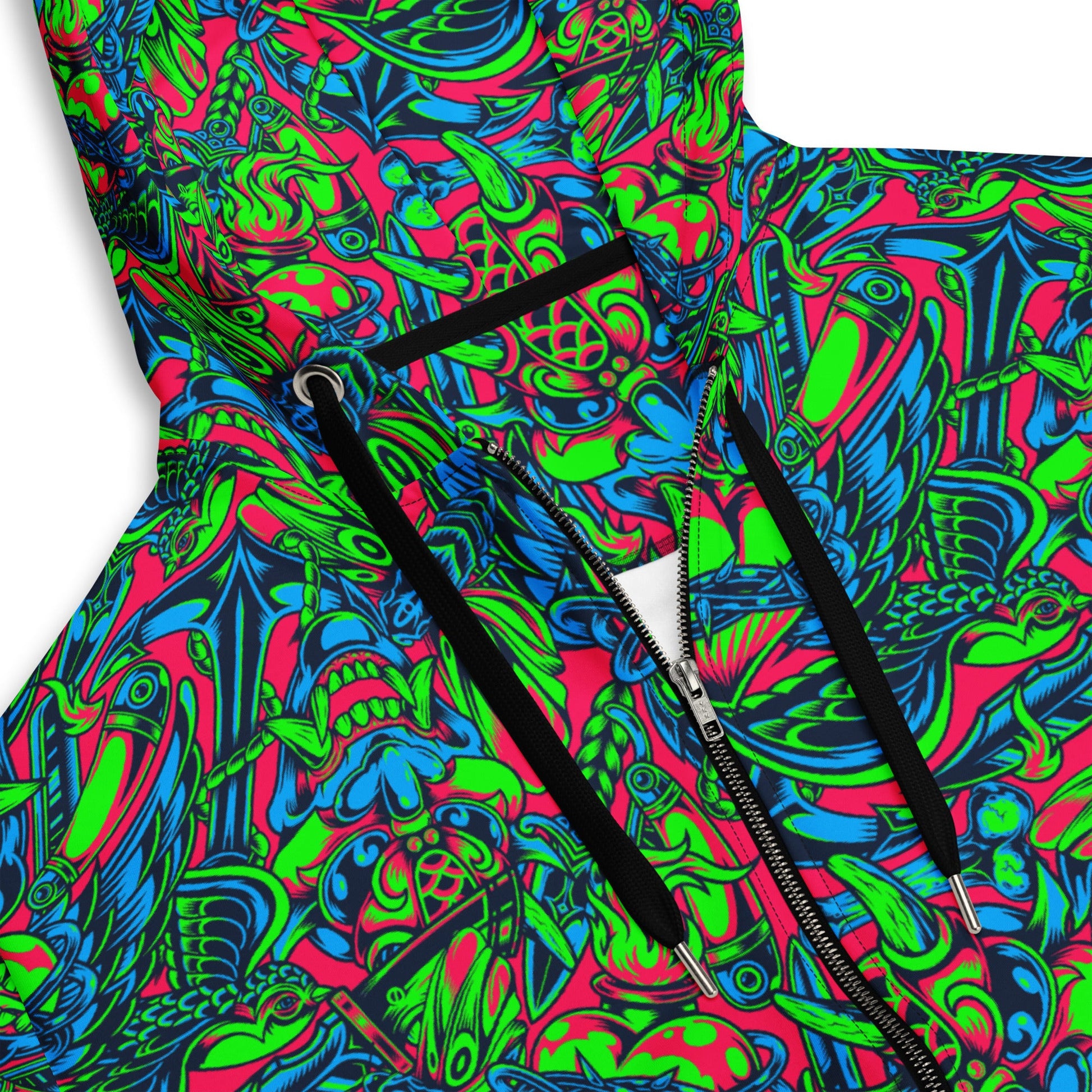 Kabuki Phantom Neon CAMO Unisex zip hoodie - Zip Hoodies