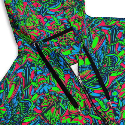 Kabuki Phantom Neon CAMO Unisex zip hoodie - Zip Hoodies