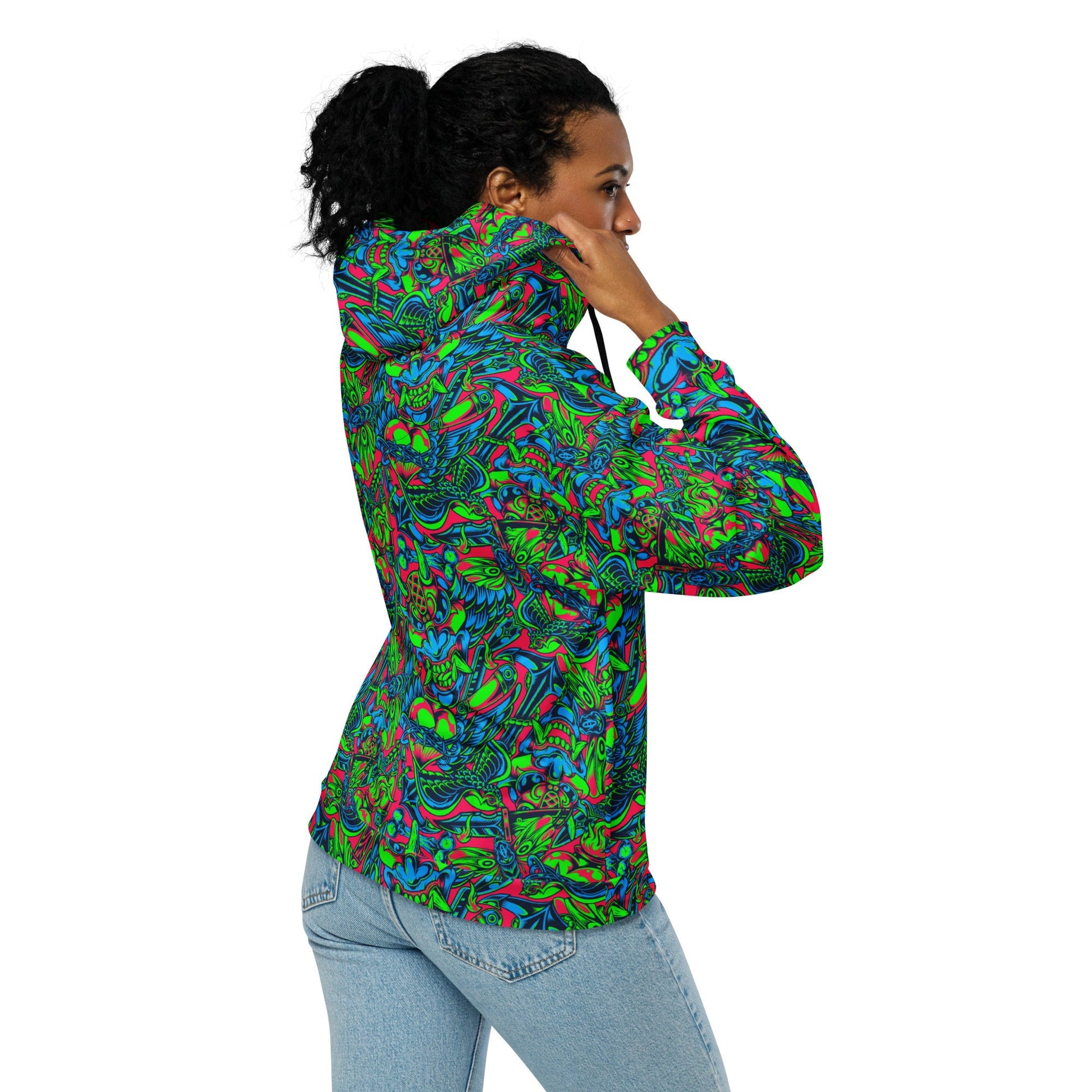 Kabuki Phantom Neon CAMO Unisex zip hoodie - Zip Hoodies