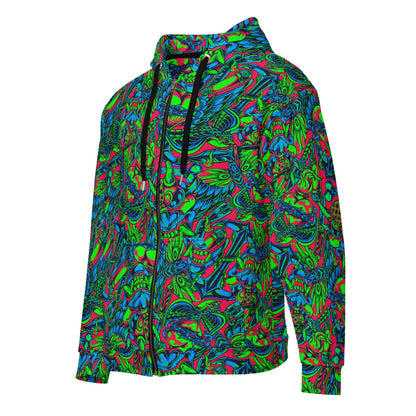 Kabuki Phantom Neon CAMO Unisex zip hoodie - Zip Hoodies