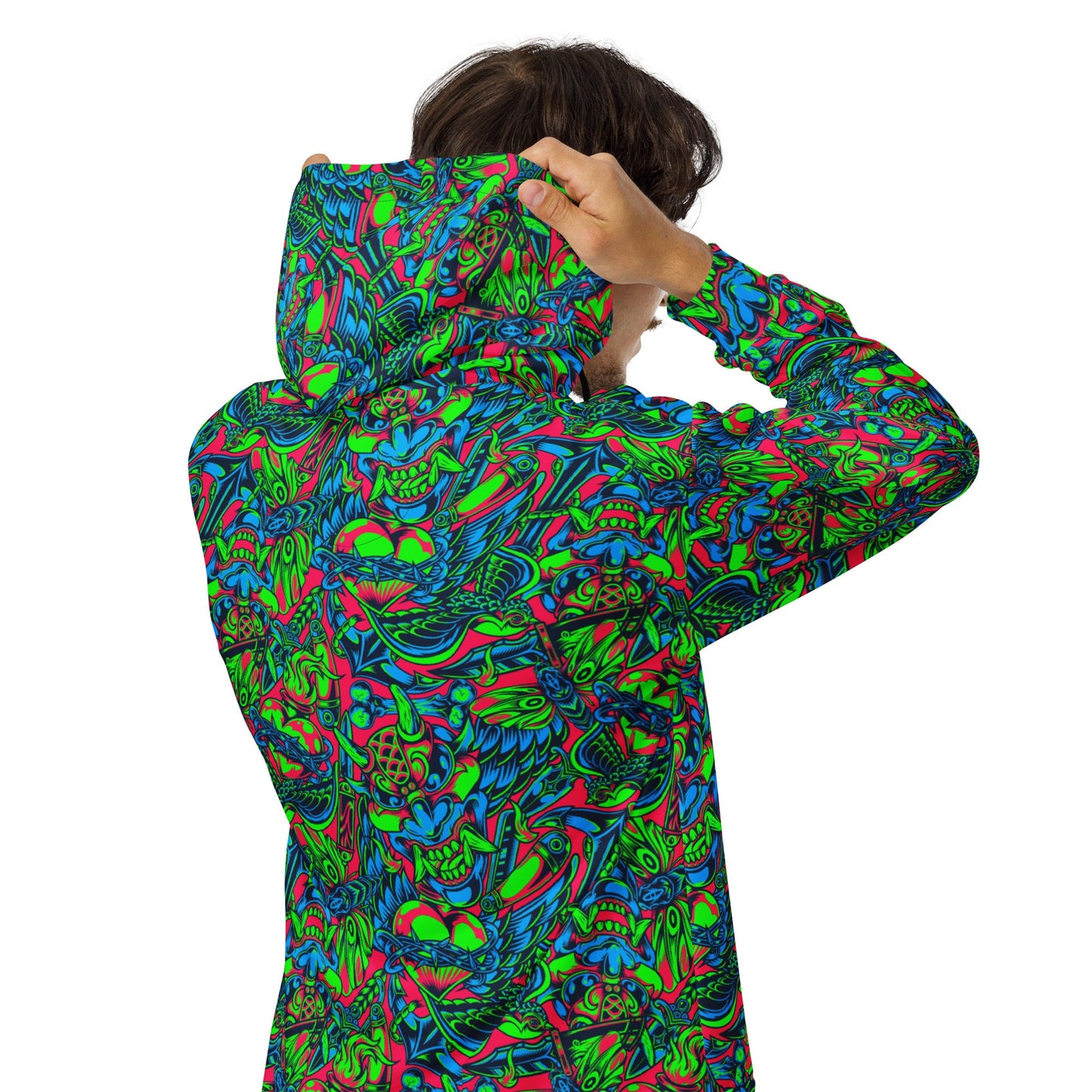 Kabuki Phantom Neon CAMO Unisex zip hoodie - Zip Hoodies