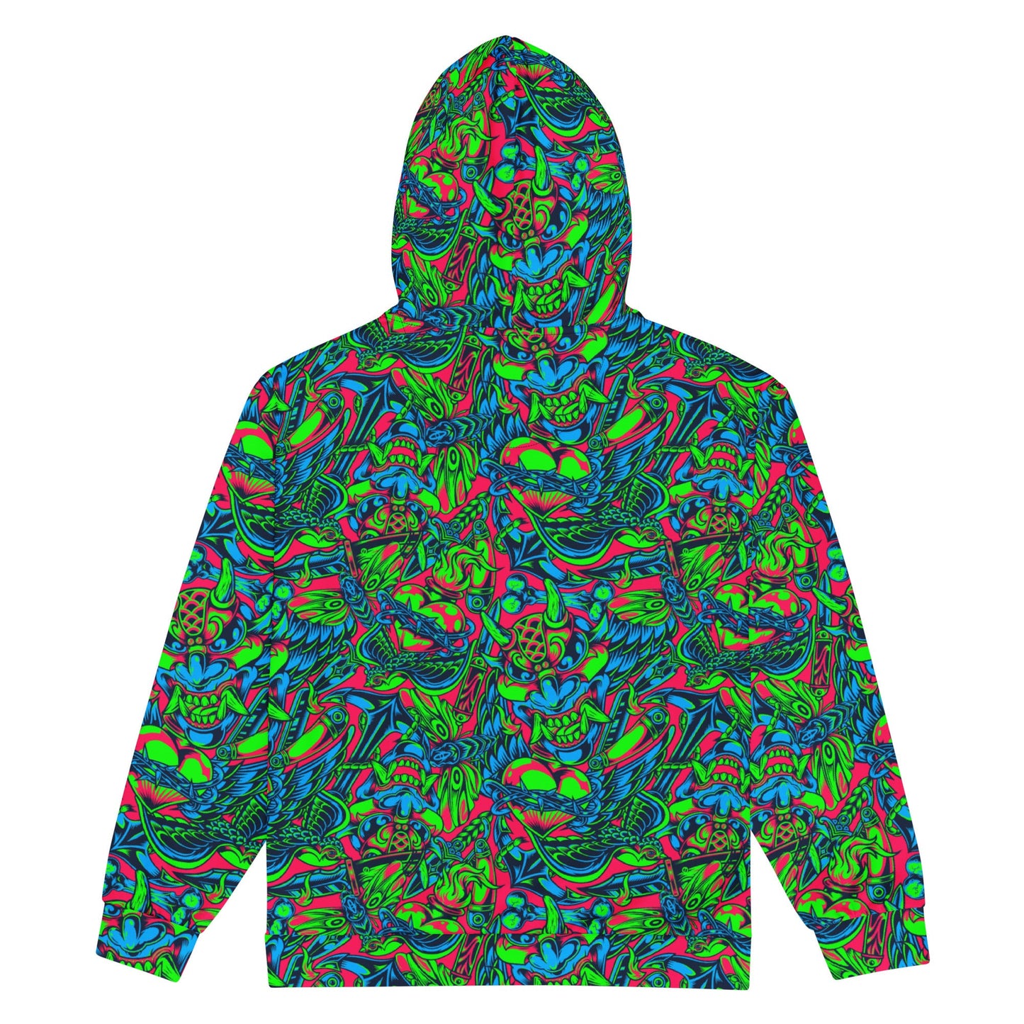 Kabuki Phantom Neon CAMO Unisex zip hoodie - Zip Hoodies