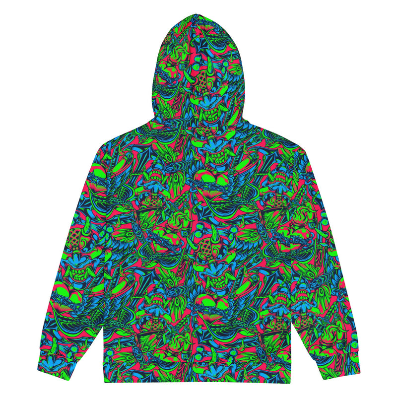 Kabuki Phantom Neon CAMO Unisex Zip Hoodie