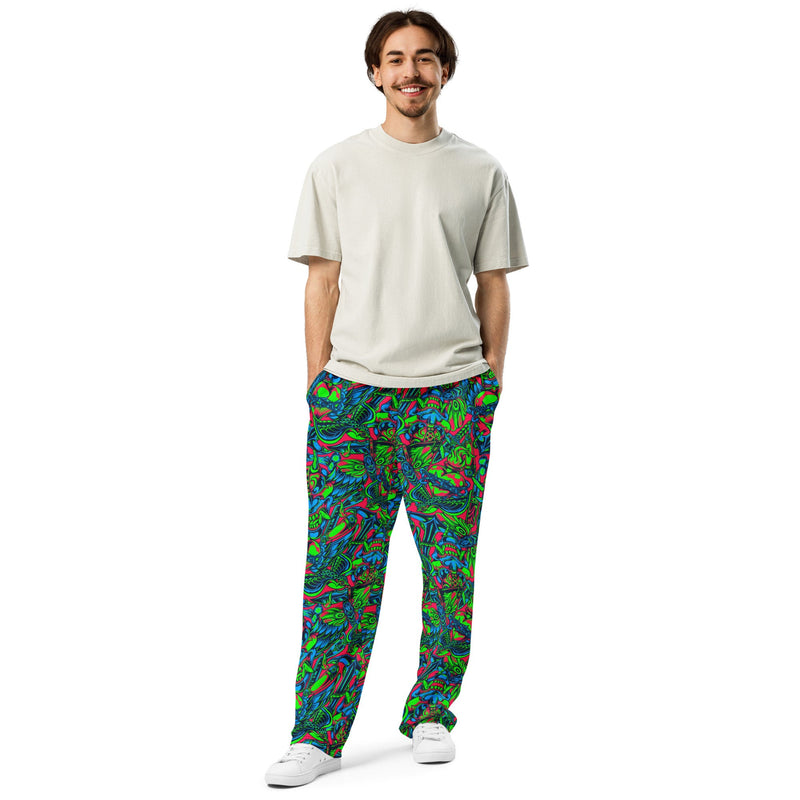 Kabuki Phantom Neon CAMO Unisex Wide-Leg Joggers
