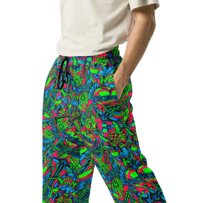 Kabuki Phantom Neon CAMO Wide-leg joggers - Joggers