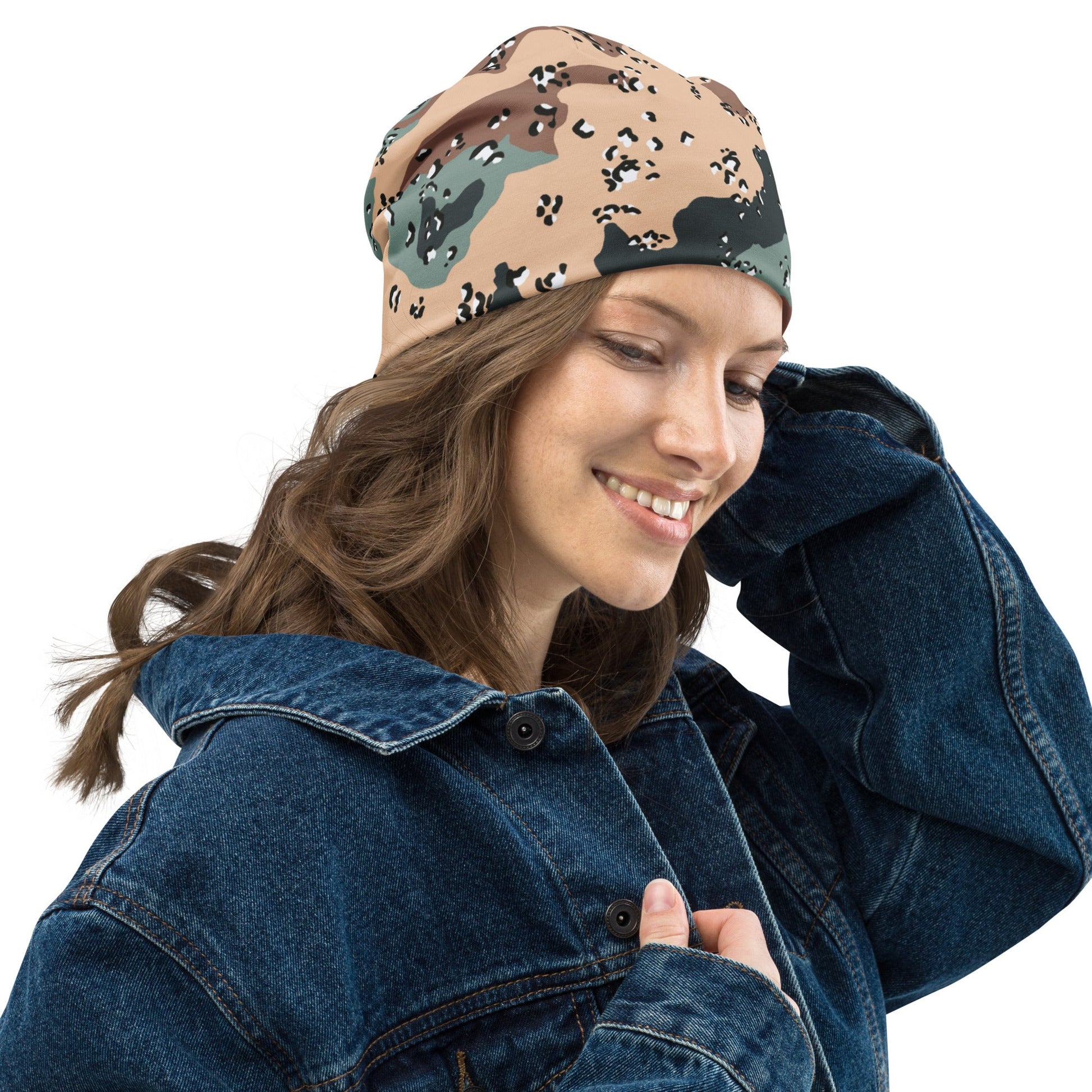 Kazakhstan Chocolate Chip CAMO Beanie - Beanies