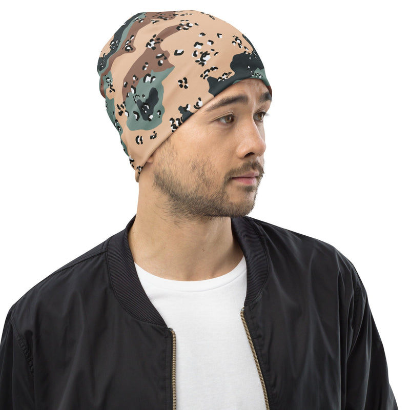 Chocolate Chip Kazakhstan Steppe CAMO Beanie - Head
