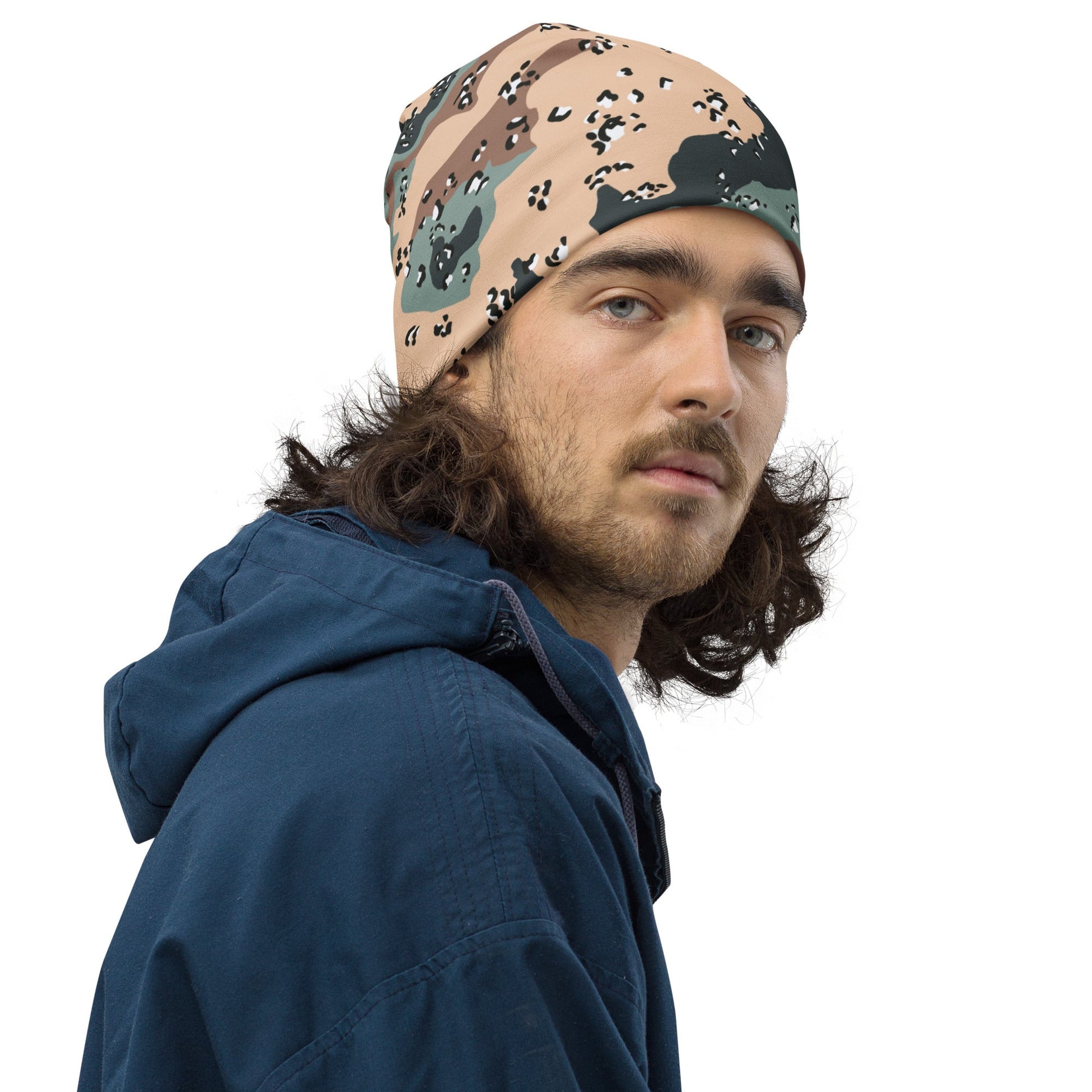 Kazakhstan Chocolate Chip CAMO Beanie - Beanies